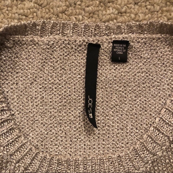 Joes jeans metallic 3/4 sleeve sweater - Picture 2 of 5